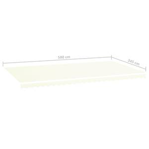 Tissu d'auvent de remplacement 3007858-1 Profondeur : 580 cm