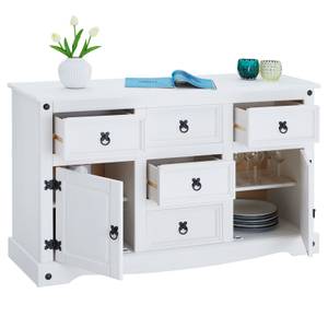 Buffet RURAL Blanc - Bois massif - 125 x 76 x 40 cm