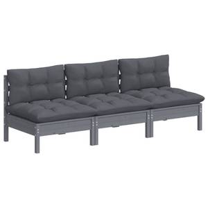 3-Sitzer-Gartensofa Grau