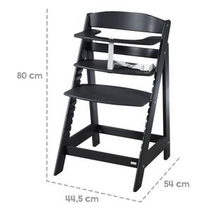 Mitwachsender Hochstuhl Sit Up Flex Schwarz - Holzwerkstoff - 45 x 80 x 54 cm