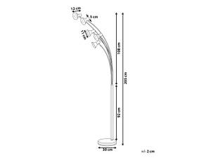 Stehlampen BARAGA Schwarz - Metall - 30 x 205 x 30 cm