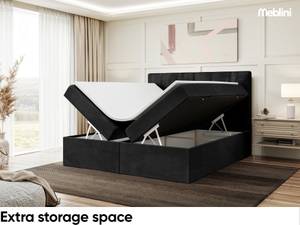 Boxspringbett Kai Schwarz - 160 x 234 cm - H4