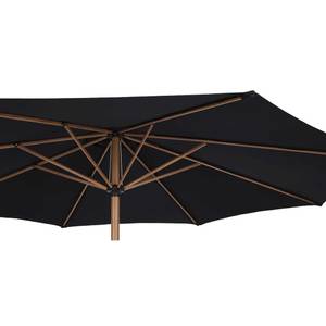 Parasol Félix Noir - En partie en bois massif - 300 x 246 x 300 cm