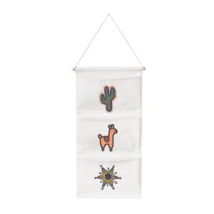 Rangement mural 70x35cm Blanc - Textile - 70 x 70 x 35 cm