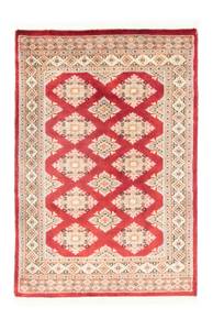 Pakistan Teppich - 116 x 78 cm - rot Rot - Kunststoff - 78 x 1 x 116 cm