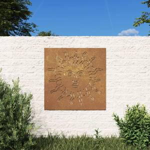 Garten Wanddekoration 824501 Braun - Metall - 55 x 1 x 55 cm