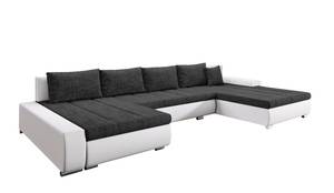 Ecksofa Elisabetta Schwarz - Weiß