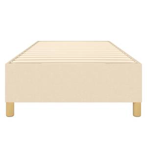 Cadre de lit 3016026-4 Marron - Blanc crème - Largeur : 90 cm