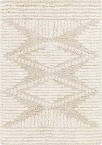 Hochflor Boho Shaggy Teppich HELSINKI Beige - Kunststoff - Textil - 160 x 5 x 220 cm