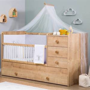 Babybett Mocha Braun - Holzwerkstoff - 87 x 103 x 185 cm