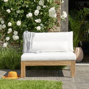 Gartensessel MIDLAND Beige - Massivholz - 94 x 77 x 102 cm