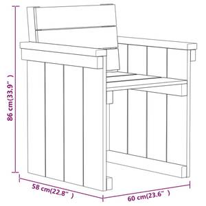 Garten-Essgruppe (7-teilig) 3096615 Braun - Massivholz - Holzart/Dekor - 102 x 80 x 220 cm