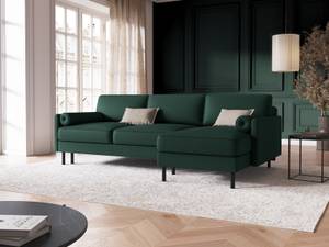 Schlaf-Ecksofa + Box SCOTT 5 Sitzplätze Grün