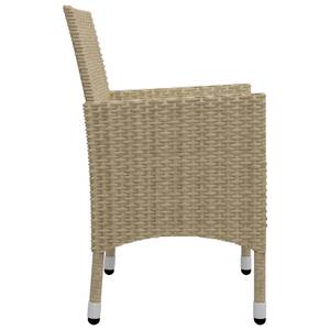 Bistro-Set-k83 ( 3-tlg ) Beige - Massivholz