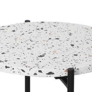 Table auxiliaire Yala Terrazzo Blanc - Pierre - 41 x 51 x 41 cm