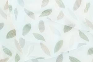 Gardine grün transparent floral modern Grün - Textil - 140 x 245 x 1 cm