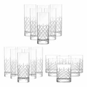 Bargläser New York Bar Club 18er Set Glas - 1 x 1 x 1 cm