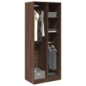 Kleiderschrank 298537-4 Dunkelbraun - Breite: 80 cm