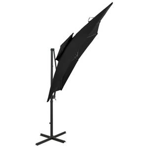 Parasol en porte-à-faux 3006336 Noir - Métal - Textile - 250 x 254 x 250 cm