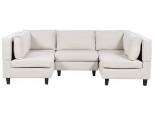 Modulsofa UNSTAD 5-tlg Beige - Schwarz - Creme