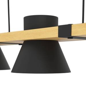 Luminaires suspendus MACCLES Noir - Marron - Bois manufacturé - Métal - 180 x 110 x 78 cm