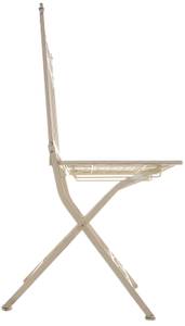 Chaises de jardin Asina Lot de 2 Blanc crème