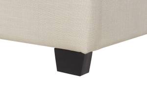 Lit double BELFORT Beige - Crème - Chêne foncé - Largeur : 171 cm