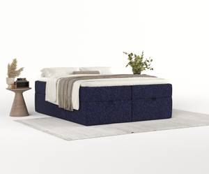 Boxspringbett Freja Marineblau - 200 x 62 x 201 cm - H3