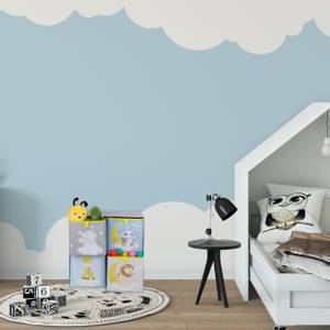 Étagère pour enfants boîtes Bonne nuit Bleu - Gris - Jaune - Bois manufacturé - Papier - Textile - 61 x 60 x 30 cm