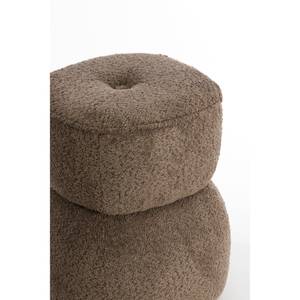 Pouf Leyla Marron - Textile - 40 x 46 x 40 cm