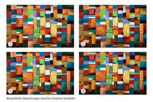 Bild gemalt Laissez-faire der Vernunft Massivholz - Textil - 120 x 75 x 4 cm