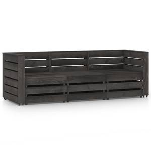 Gartensofa Grau - Massivholz - Holzart/Dekor - 70 x 66 x 69 cm