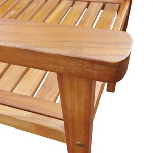 Table et chaise d'extérieur Marron - Bois massif - Bois/Imitation - 80 x 74 x 140 cm