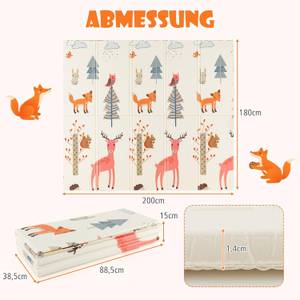 Baby Spielmatte NQ32265 Kunststoff - 180 x 2 x 200 cm