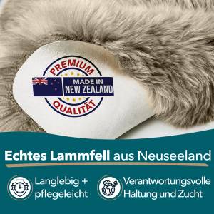 Echtfell Schaffell Audrey Beige