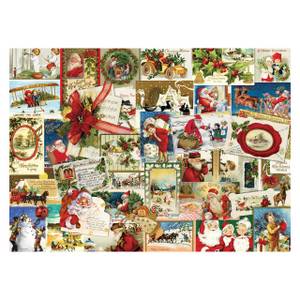 Puzzle Vintage Weihnachtskarten Papier - 26 x 6 x 36 cm