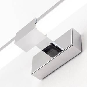 LED Spiegelleuchte ARGO Silber - Metall - 55 x 5 x 8 cm