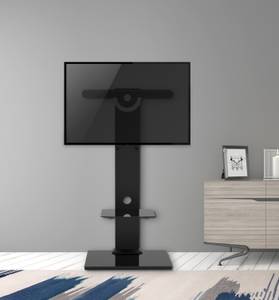 TV-Standfuß LUMM602 Schwarz - Massivholz - Holz teilmassiv - 60 x 124 x 40 cm