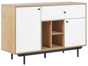 Sideboard ITACA Schwarz - Braun - Weiß - Holzwerkstoff - 118 x 78 x 40 cm