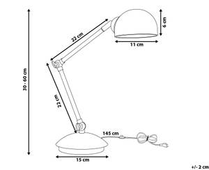 Luminaires enfant HELMAND Argenté - Blanc - Métal - 12 x 60 x 12 cm