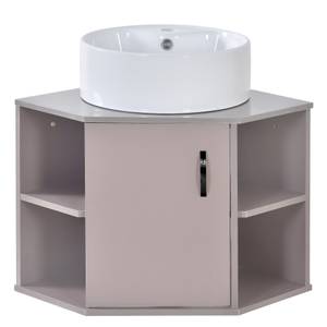 Lavabo Prométhée Ⅱ Mauve - Céramique - Bois manufacturé - Métal - 50 x 61 x 50 cm