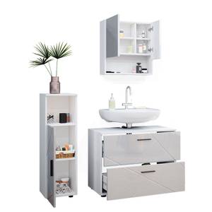 Mobilier de salle de bains Irma Blanc brillant - Blanc