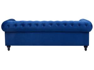 Set de canapés CHESTERFIELD Bleu - Bleu marine - Chêne foncé - 201 x 70 x 75 cm