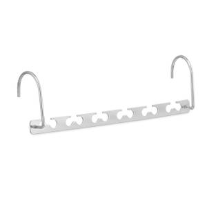 Raumsparbügel 6er Set silber Silber - Metall - 26 x 9 x 6 cm