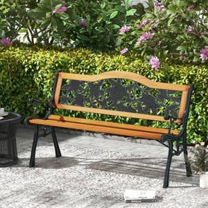 Gartenbank ZB33445DE Braun - Holzwerkstoff - 52 x 76 x 126 cm