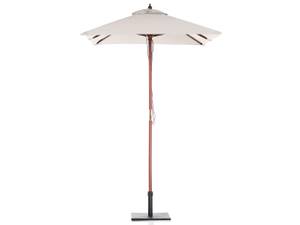 Parasol droit FLAMENCO Beige - Crème - Chêne foncé