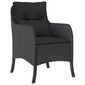 Gartenstühle 2er Set D7871 Schwarz - Rattan - 67 x 86 x 59 cm