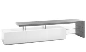 Lowboard Alessa 2 Weiß - Holzwerkstoff - 204 x 40 x 44 cm