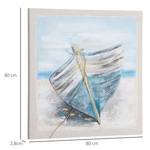 Wandkunst L00-017 Massivholz - 80 x 3 x 80 cm