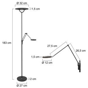 Stehlampen Soleil Schwarz